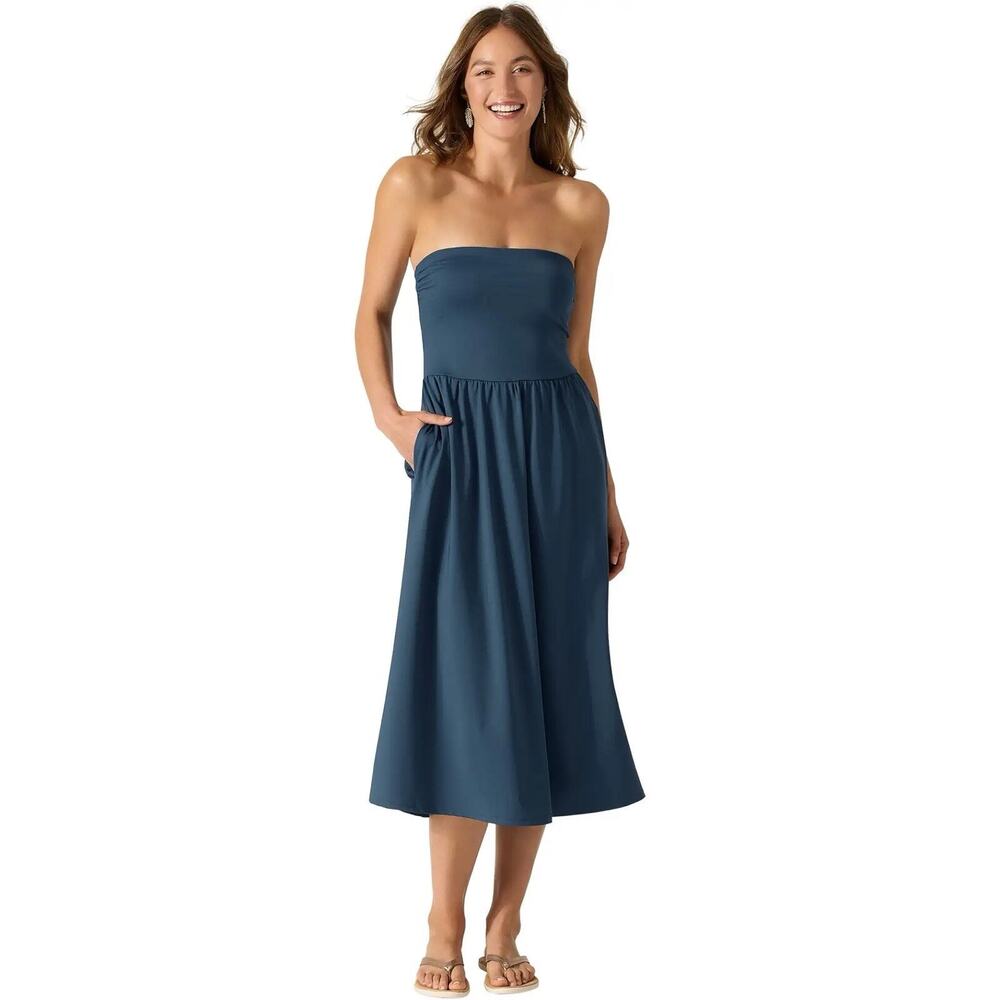 Tommy Bahama Women’s Large Bandeau Dress Cover Up - Midnight Sea